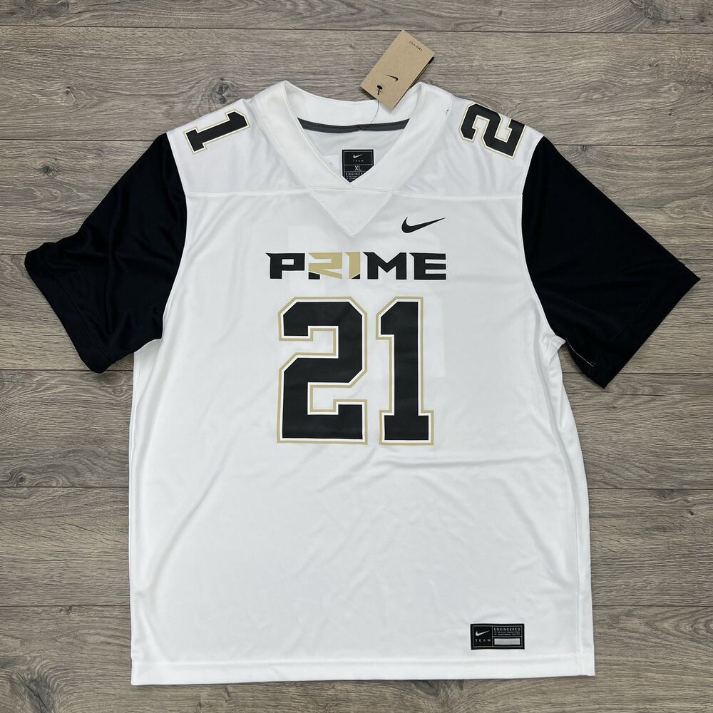 Nike Prime Sadeur Sanders Jersey Sz XL Mens White Prime 2.0 #21 Football